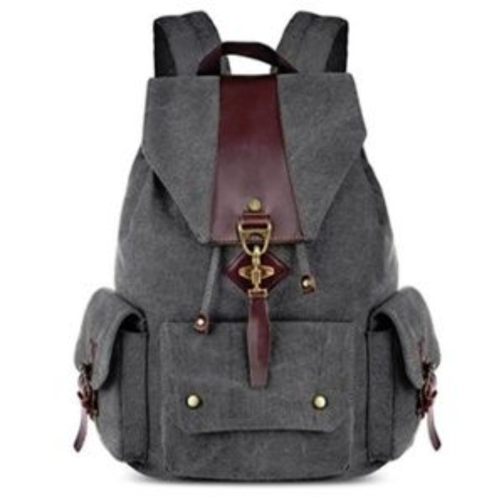 Mens "Franklin" Vintage Casual Canvas Backpack